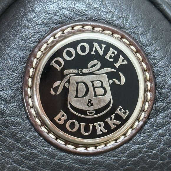 Dooney & Bourke Florentine Mini Shoulder Bag Black Pebble Leather Hobo Y2K Small - Picture 7 of 15